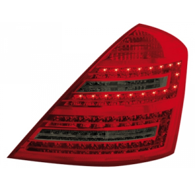 Pilotos Traseros Led Mercedes Benz S W221 Limousine_Rojo/Ahumado