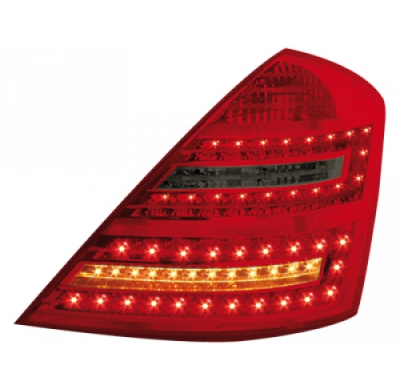 Pilotos Traseros Led Mercedes Benz S W221 Limousine_Rojo/Ahumado
