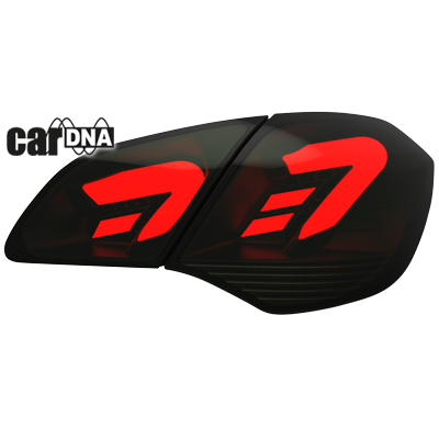 Pilotos Led Opel Astra J Lightbar_Negro/Ahumado