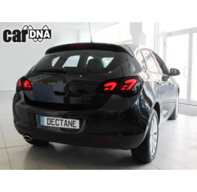 Pilotos Led Opel Astra J Lightbar_Negro/Ahumado