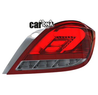 Pilotos Led Opel Astra H Gtc Lightbar_Plata/Rojo/Clea