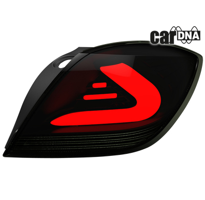 Pilotos Led Opel Astra H Gtc Lightbar_Negro/Ahumado