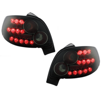 Pilotos Led Peugeot 206 98-09_Negro
