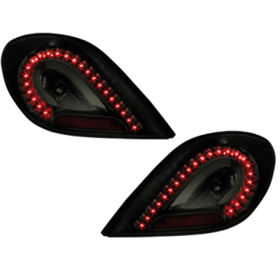 Pilotos Traseros Led Peugeot 207 06+_Negro/Ahumado_Led Indicator