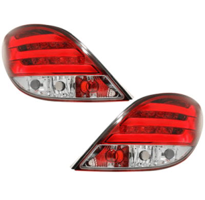 Luces Traseras Con Led De Cristal Transparente Para Peugeot 207 Desde 06