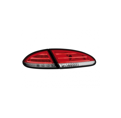 Pilotos Led Seat Leon 05-09 _ 1p _ Rojo/Crystal
