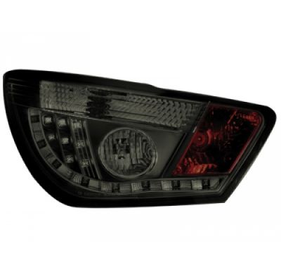Pilotos Traseros Led Seat Ibiza 6j 04.08+ _ Negro/Ahumado