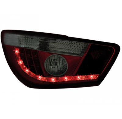 Pilotos Traseros Led Seat Ibiza 6j 04.08+ _ Rojo/Ahumado
