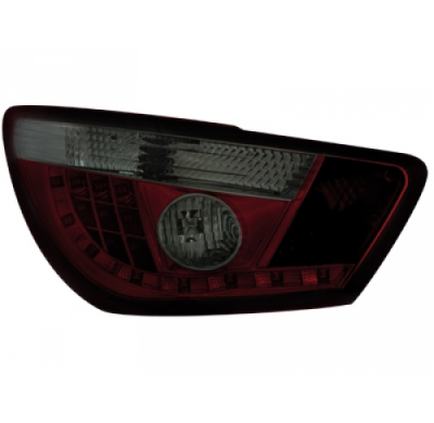 Pilotos Traseros Led Seat Ibiza 6j 04.08+ _ Rojo/Ahumado