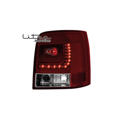 Pilotos Led Vw Passat 3b/G 97-05 _ Rojo/Crystal