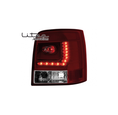 Pilotos Led Vw Passat 3b/G 97-05 _ Rojo/Crystal