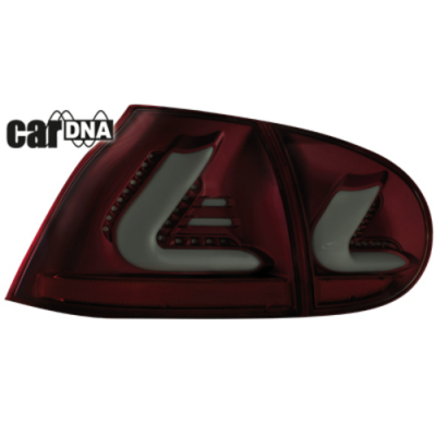 Pilotos Led Vw Golf V 03-09 Lightbar_Rojo/Ahumado