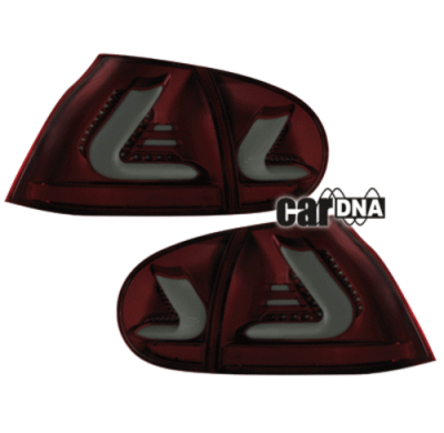 Pilotos Led Vw Golf V 03-09 Lightbar_Rojo/Ahumado