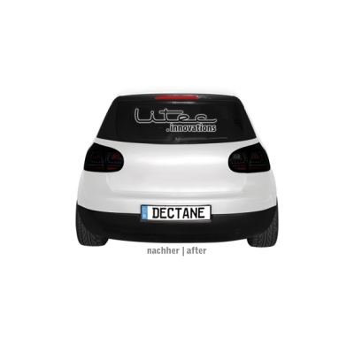 Pilotos Led Vw Golf V 03-09 _ Black/Ahumado