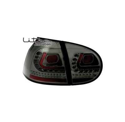Pilotos Led Vw Golf V 03-09 _ Black/Ahumado