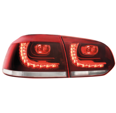 Pilotos Traseros Led Vw Golf Vi 08+ _ Rojo_R-Look