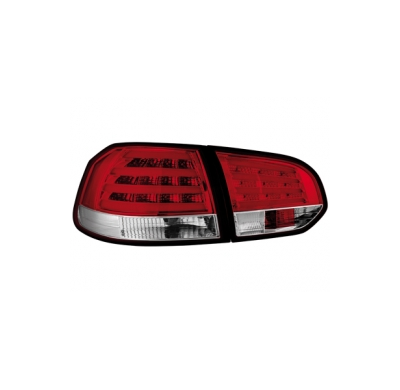 Pilotos Led Vw Golf Vi _Rojo/Crystal