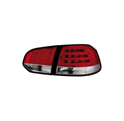 Pilotos Led Vw Golf Vi _Rojo/Crystal