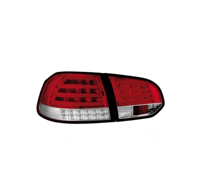 Pilotos Led Vw Golf Vi _ Intermitente De Led_ Rojo/Crystal