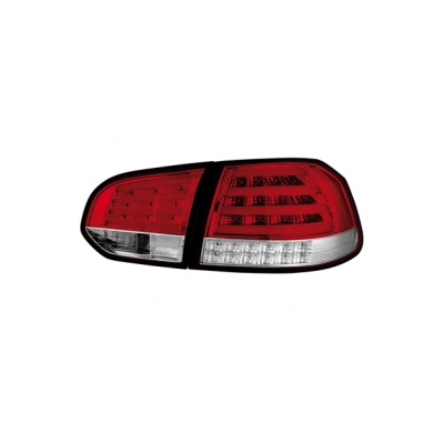 Pilotos Led Vw Golf Vi _ Intermitente De Led_ Rojo/Crystal