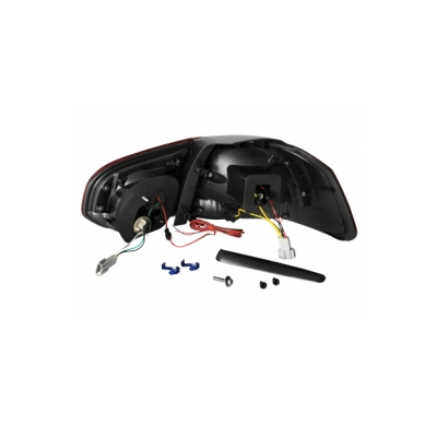 Pilotos Led Vw Golf Vi _ Intermitente De Led_ Rojo/Crystal