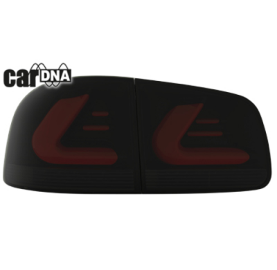 Pilotos Led Vw Touareg Lightbar Negro/Ahumado 2002-2010