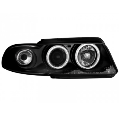 Faros Delanteros Audi A4 B5 95-98 _ 2 Ccfl Slr _ Negro