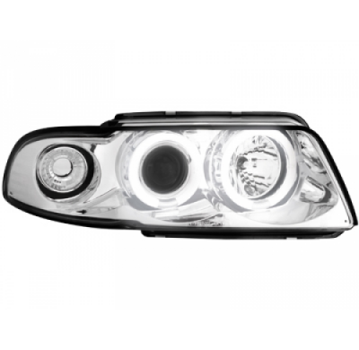 Faros Delanteros Audi A4 B5 95-98 _ 2 Ccfl Slr _ Cromado