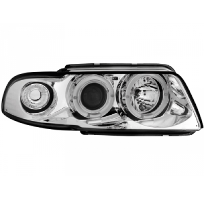 Faros Delanteros Audi A4 B5 95-98 _ 2 Ccfl Slr _ Cromado