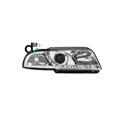 Faros Luz Diurna Audi A4 B5 95-98 _Drl-Optic _ Cromado