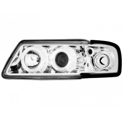 Faros Delanteros Audi A3 8l 09.96-08.00_2 Ccfl Slr _ Cromado