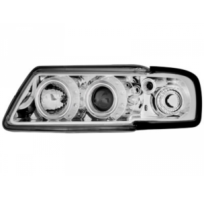 Faros Delanteros Audi A3 8l 09.96-08.00_2 Ccfl Slr _ Cromado