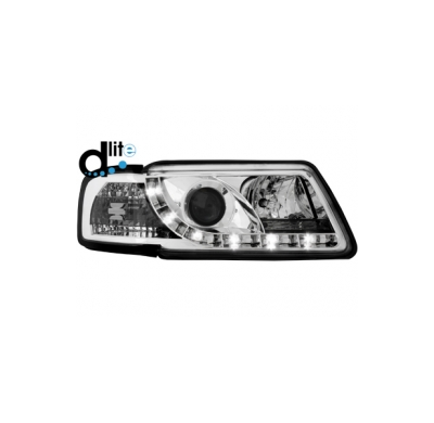 Faros Luz Diurna Audi A3 8l 96-00 _ Homologacion R87 _ Cromado