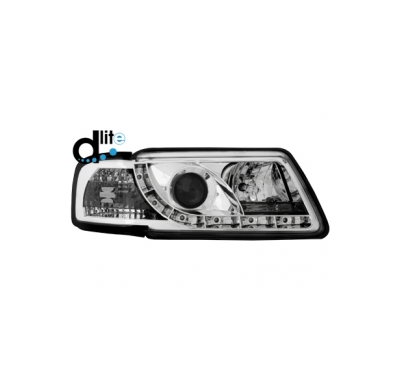 Faros Luz Diurna Audi A3 8l 96-00 _ Homologacion R87 _ Cromado