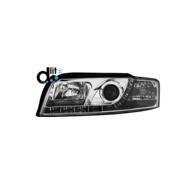 Faros Luz Diurna Audi A4 8e Homologacion R87 _ Cromado