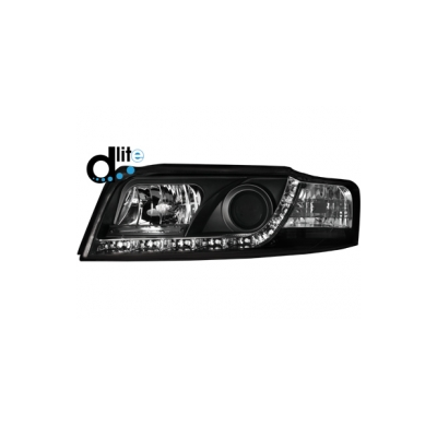 Faros Luz Diurna Audi A4 8e Homologacion R87 _ Negro
