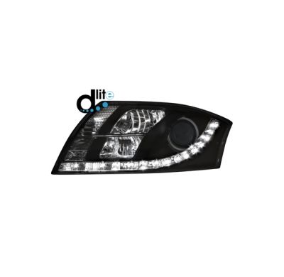 Faros Luz Diurna Audi Tt 8n _ Homologacion R87 _ Negro