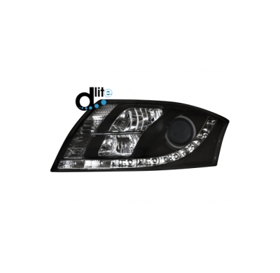 Faros Luz Diurna Audi Tt 8n _ Homologacion R87 _ Negro