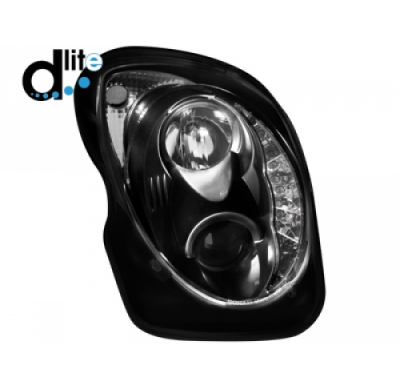Faros Luz Diurna Homologacion R87 Alfa Romeo Mito 2008+ _Negro
