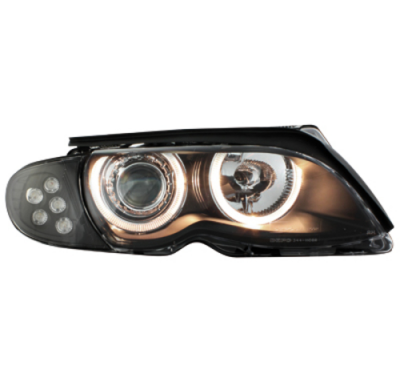Faros Angel Eyes Bmw E46 4d 01-03