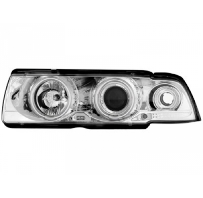 Faros Delanteros Bmw E36 Lim. 7.92-3.98 _ 2 Ccfl Slr _ Cromado
