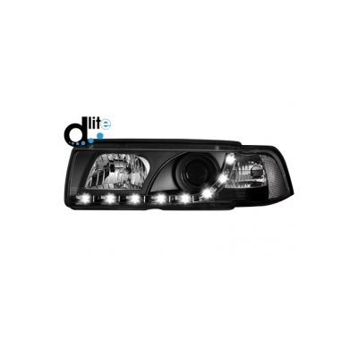 Faros Luz Diurna Bmw E36 Lim. 92-98_Homologacion R87_Black