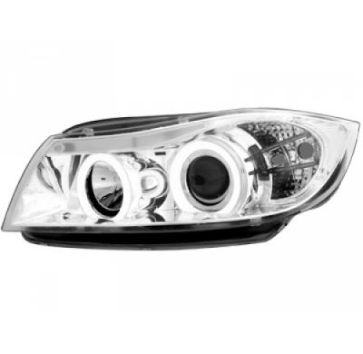 Faros Delanteros Bmw E90/E91 3er _ 2 Ccfl Slr _ Cromado