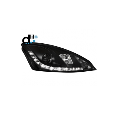 Faros Luz Diurna Ford Focus 01-04 _Homologacion R87_ Black