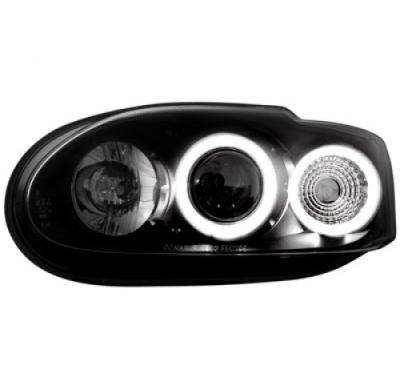 Faros Delanteros Ford Escort Mk7 _ 2 Ccfl Slr _ Negro
