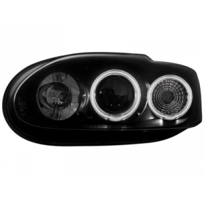 Faros Delanteros Ford Escort Mk7 _ 2 Ccfl Slr _ Negro