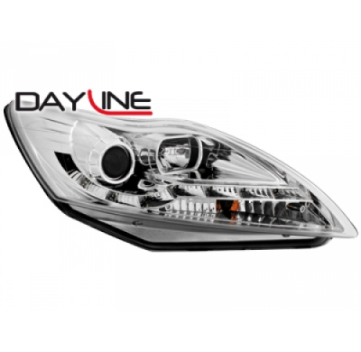 Faros Luz Diurna Ford Focus 08-11 _Cromado