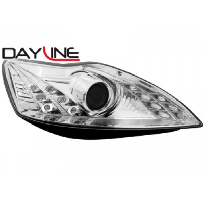 Faros Luz Diurna Ford Focus 08-10 _  _Cromado