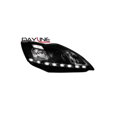 Faros Luz Diurna Ford Focus 08-11 _ Negro
