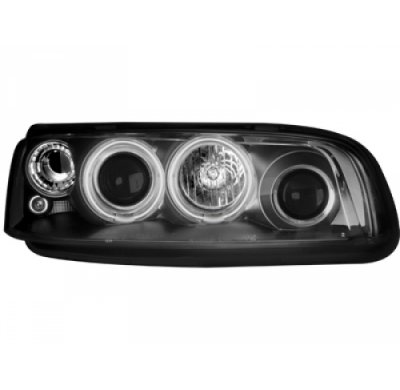 Faros Delanteros Fiat Punto 99-03 _ 2 Ccfl Slr _ Negro